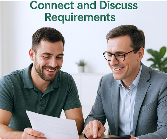 People discussing work